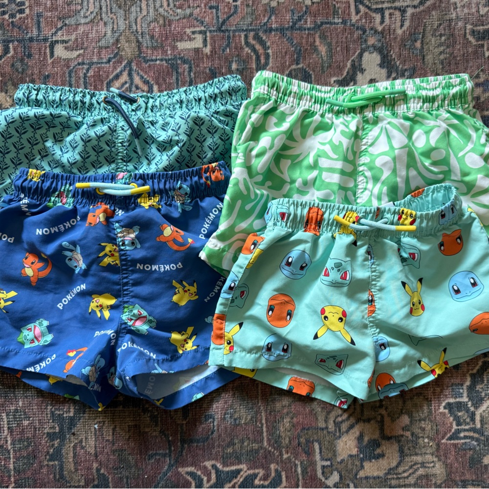 Zara Kids - Swimsuit Bundle, EUC. Four pairs of swim trunks!